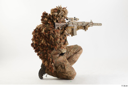  Frankie Perry Russian Sniper in Ghillie Kneeling 